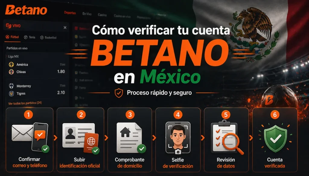 Cómo verificar tu cuenta Betano en México paso a paso